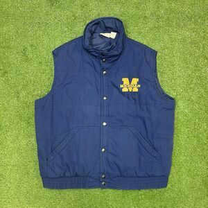 Vintage University of Michigan Dickies Vest Jacket Size XL